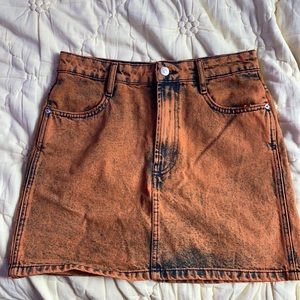 Xs orange Zara skirt
